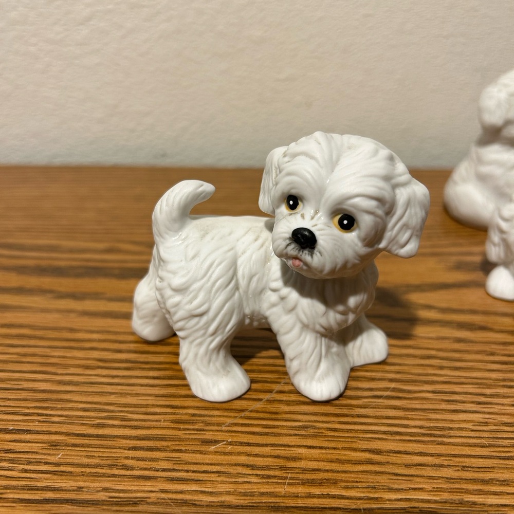 Homco White Shitzu Trio - Picture 5 of 13